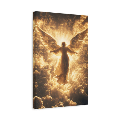 Heavenly Angel Canvas Print, Spiritual Wall Art, Home Decor, Gift for Faith, Inspirational Artwork, Angelic Guardian Decor