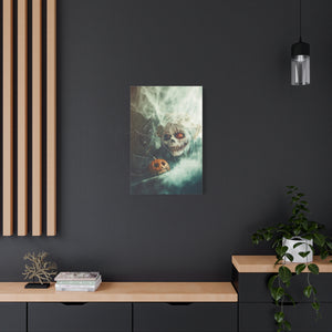 Spooky Halloween Wall Art, Framed Canvas Print, Haunted Decor, Gothic Artwork, Home Decor for Fall Celebrations