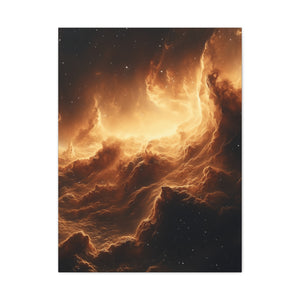 Canvas Wall Art, Cosmic Landscape, Celestial Décor, Starry Night Art, Space Wall Décor