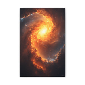 Galactic Swirl Canvas Art, Cosmic Wall Decor, Galaxy Home Decor, Celestial Art Piece, Space-themed Artwork, Gift for Astronomers