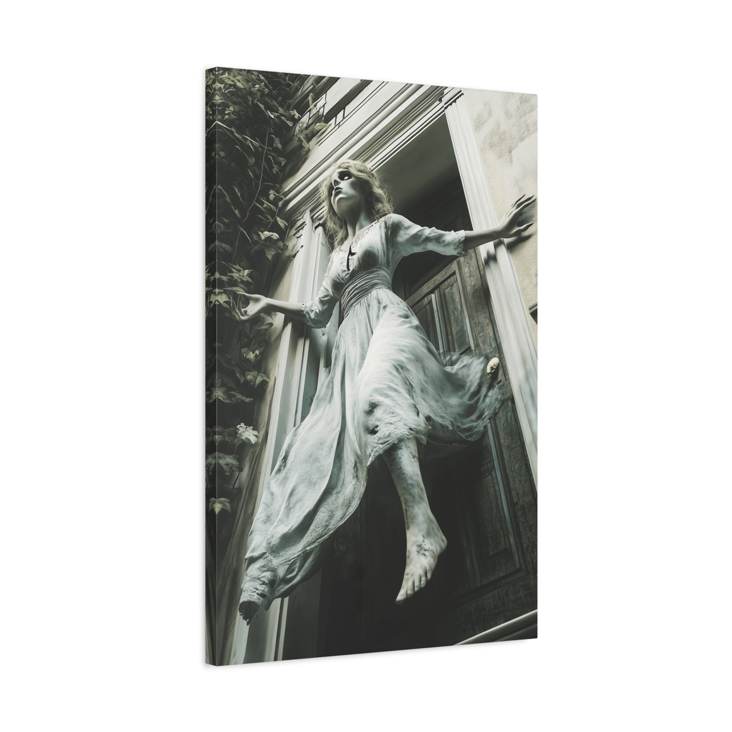 Eerie Fantasy Wall Art Canvas, Dark Atmosphere Decor, Gothic Home Decor, Haunting Art for Halloween, Unique Gift Idea