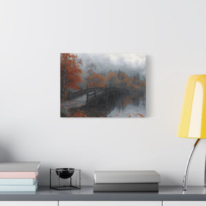 Autumn Landscape Canvas Print, Cozy Home Decor, Fall Artwork for Living Room, Gift for Nature Lovers, Fall Themed Wall Art