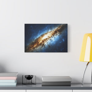 Galactic Canvas Art Print, Space Decor, Nebula Wall Art, Home Office Decor, Astronomical Gift