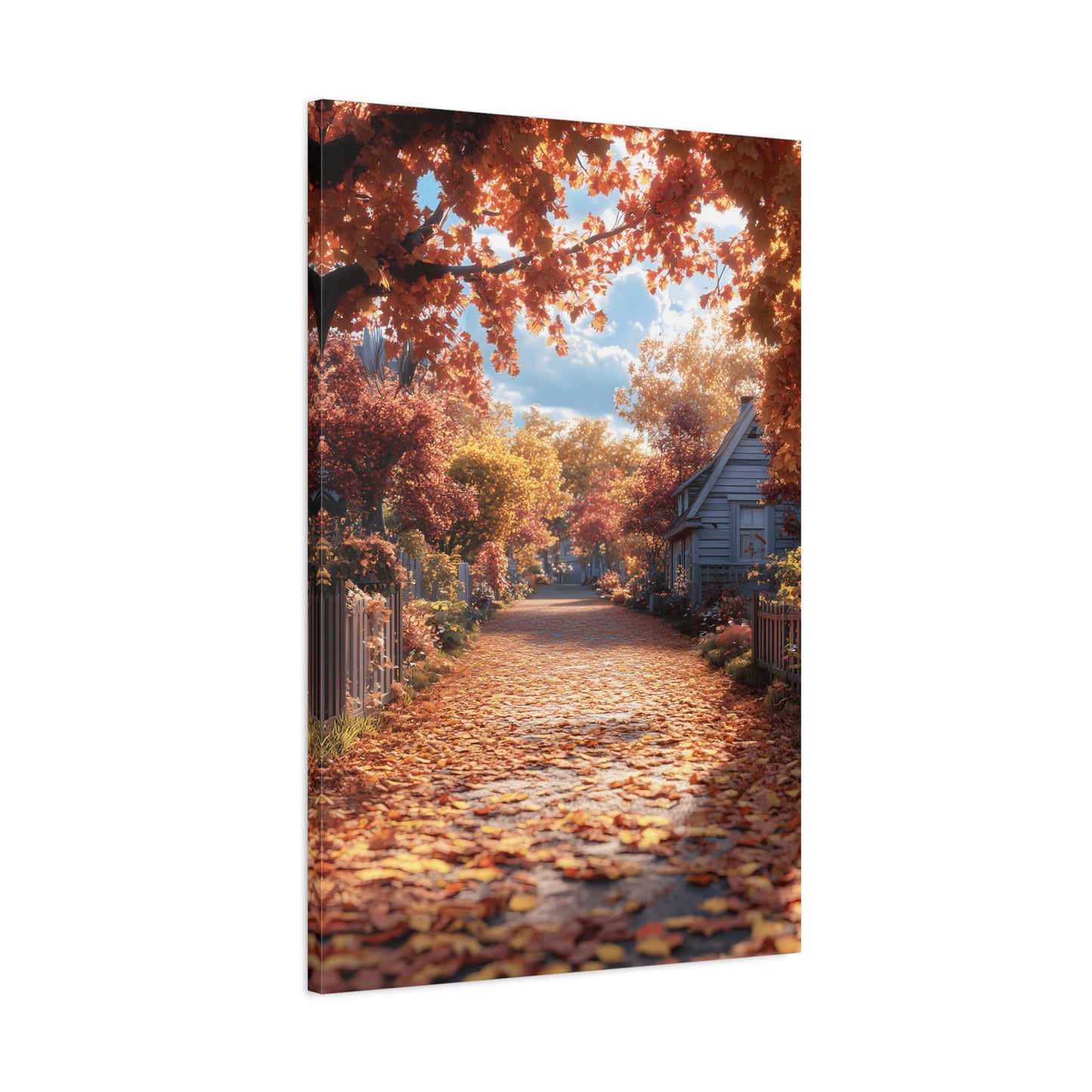 Autumn Landscape Canvas Wall Art Print, Fall Decor, Home Decoration, Nature Artwork, Seasonal Gift, Cozy Vibes, Rustic Wall Decor