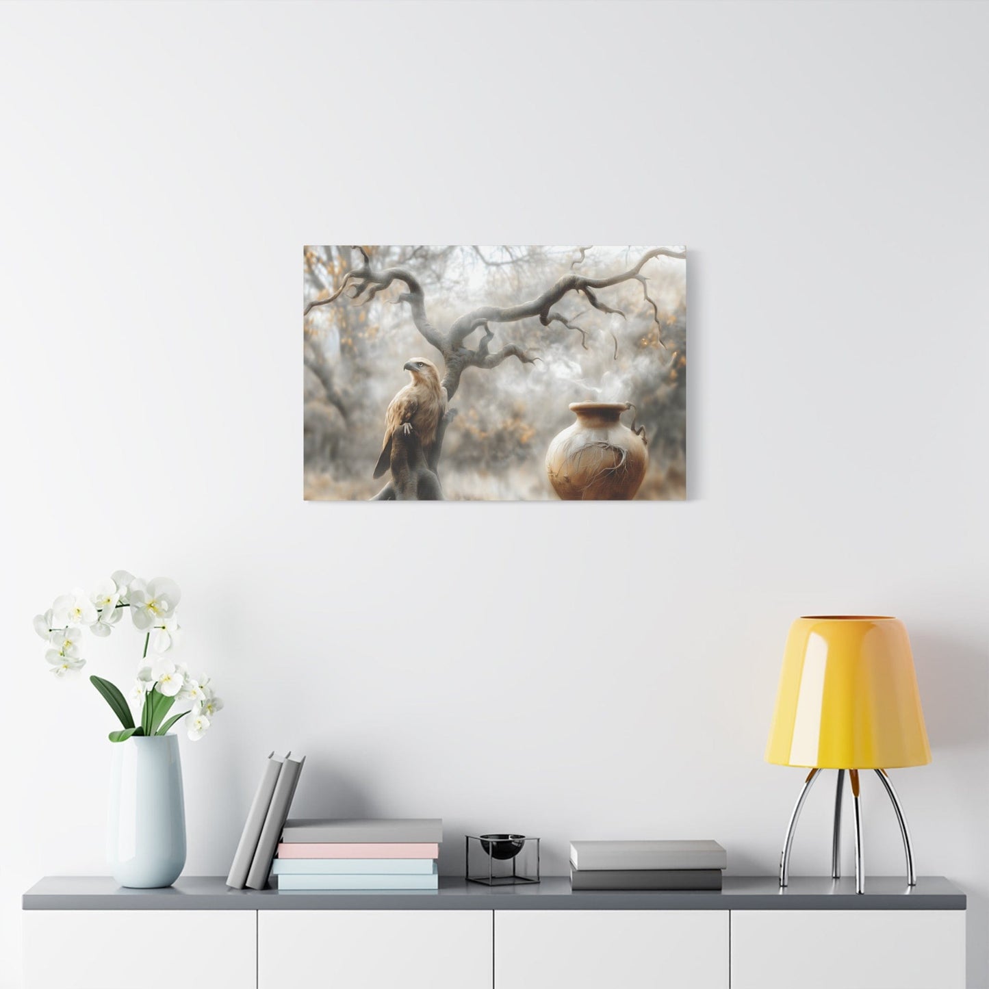 Nature-Inspired Matte Canvas Print, Wall Art, Bohemian Home Decor, Gift for Bird Lovers, Rustic Wall Decor, Wildlife Artwork