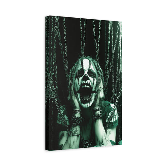 Gothic Art Canvas Print, Spooky Home Decor, Wall Art for Halloween, Unique Gift for Art Lovers, Dark Aesthetic Decoration