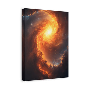 Galactic Swirl Canvas Art, Cosmic Wall Decor, Galaxy Home Decor, Celestial Art Piece, Space-themed Artwork, Gift for Astronomers