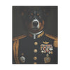 Australian Shepherd Military Wall Art - Patriotic Dog Decor for Army, Air Force, Navy, Marines