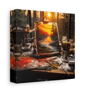 Sunset Landscape Canvas Art, Nature Decor, Home Wall Art, Gift for Art Lovers, Gallery Wrap, Modern Artwork