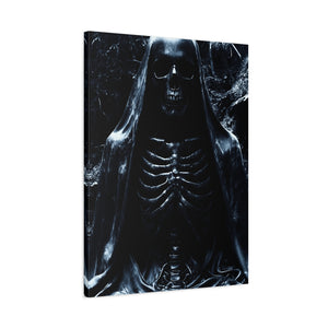Gothic Canvas Art, Dark Aesthetic Print, Macabre Decor, Skull Artwork, Spooky Home Decor, Halloween Decoration, Unique Wall Art