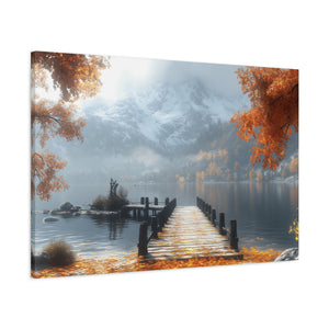Autumn Landscape Canvas Print, Fall Wall Art, Cozy Home Decor, Nature Photography, Seasonal Decor, Gift for Nature Lovers