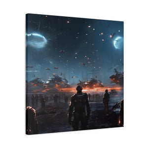 Sci-Fi Wall Art Canvas, Futuristic Decor, Space Art Print, Home Gallery Decoration, Gift for Sci-Fi Lovers