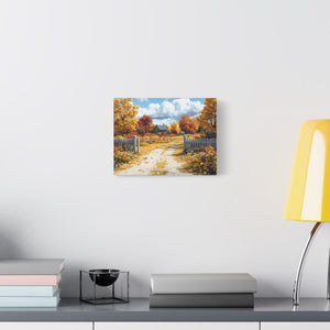 Autumn Landscape Canvas Print, Fall Decor, Farmhouse Wall Art, Nature Artwork, Seasonal Home Decoration