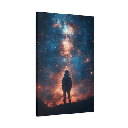 Cosmic Wall Art Canvas Print, Space Decor, Astronaut Artwork, Universe Gift, Galaxy Decoration, Sci-Fi Home Gallery