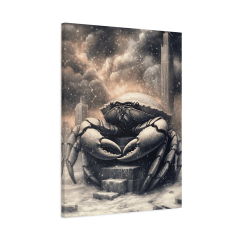 Intricate Crab Art Canvas Print, Coastal Decor, Ocean Lover Gift, Modern Wall Art, Nautical Home Accent