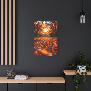 Autumn Landscape Canvas Print, Fall Decor, Cozy Room Art, Home Wall Decor, Gift for Nature Lovers, Thanksgiving Decoration