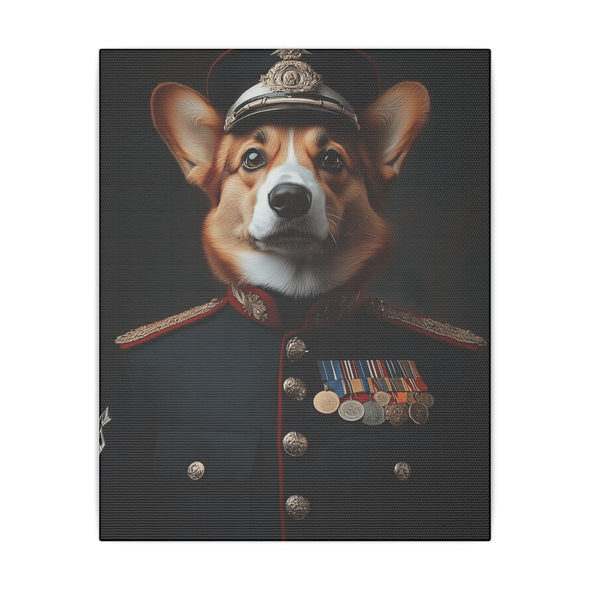 Pembroke Welsh Corgi Military Wall Art - Patriotic Dog Décor for Army, Air Force, Navy, Marines