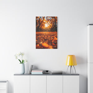 Autumn Landscape Canvas Print, Fall Decor, Cozy Room Art, Home Wall Decor, Gift for Nature Lovers, Thanksgiving Decoration