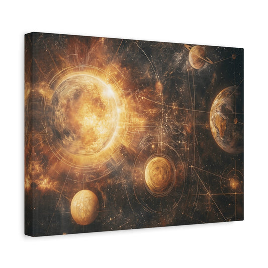Celestial Canvas Wall Art, Cosmic Decor, Space Lover Gift, Galaxy Artwork, Home Decoration