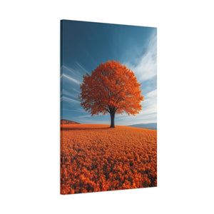 Vibrant Autumn Canvas Print - Colorful Home Décor, Fall Wall Art, Rustic Décor