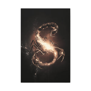 Scorpio Starry Canvas Art | Zodiac Wall Decor, Astrology Gift, Home Decor, Unique Artwork, Birthday Gift