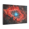 Space Crimson Nebula Glow Print, Stellar Wall Art, Celestial Poster, Galaxy Décor, Astronomical Art