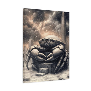 Intricate Crab Art Canvas Print, Coastal Decor, Ocean Lover Gift, Modern Wall Art, Nautical Home Accent