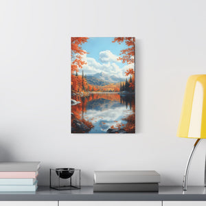 Autumn Landscape Canvas Print, Fall Wall Art, Home Décor, Nature Artwork, Gift for Nature Lovers