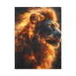 Fierce Lion Canvas Artwork, Wild Animal Decor, Bold Home Wall Art, Inspirational Gift, Unique Lion Print, Modern Decor