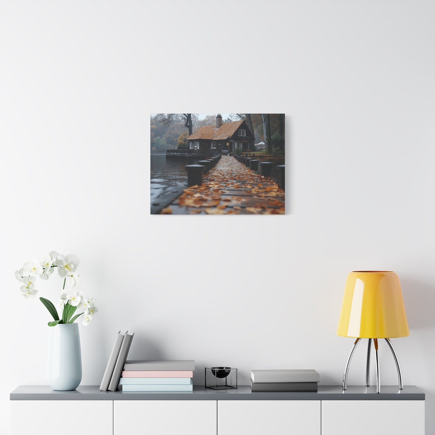 Autumn Landscape Canvas Print, Cozy Home Wall Art, Fall Decor, Nature Photography, Gift for Homeowners, Seasonal Decor