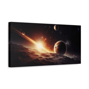 Cosmic Wall Art Canvas, Space Decor, Stellar Prints, Galaxy Home Decoration, Astronaut Bedroom Decor, Unique Gift for Space Lovers