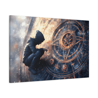 Canvas Print Astrology Clock