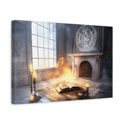 Mystical Canvas Art Print, Wall Decor for Fantasy Lovers, Enchanted Home Decor, Gifts for Book Lovers, Surreal Atmosphere Artwork