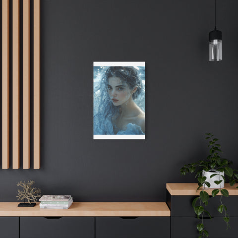 Serene Ocean Canvas Wall Art, Nature Decor, Home Aesthetics, Modern Artwork, Gift for Ocean Lovers, Deep Blue Wall Decor
