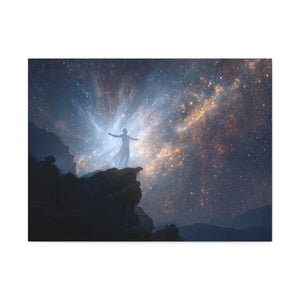 Cosmic Canvas Wall Art, Inspirational Decor, Galaxy Artwork, Home Decor, Celestial Wall Print, Meditation Art, Gift Idea