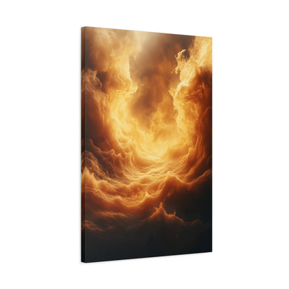 Stretched Canvas Print, Dreamy Cloud Artwork, Atmospheric Wall Decor, Abstract Art for Home, Modern Living Space Decoration