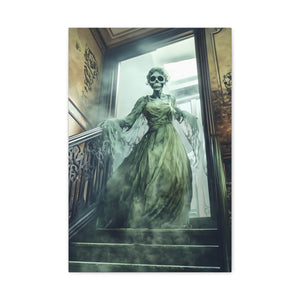 Hauntingly Elegant Canvas Art, Creepy Home Decor, Halloween Wall Art, Spooky Artwork, Gothic Living Room Decoration