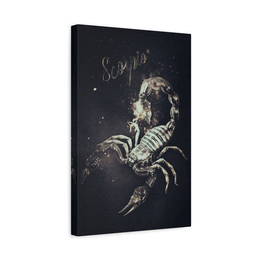 Scorpio Zodiac Canvas Art, Stunning Scorpion Design for Astrology Lovers, Home Decor, Unique Gift for Birthdays, Wall Art, Spiritual Decor