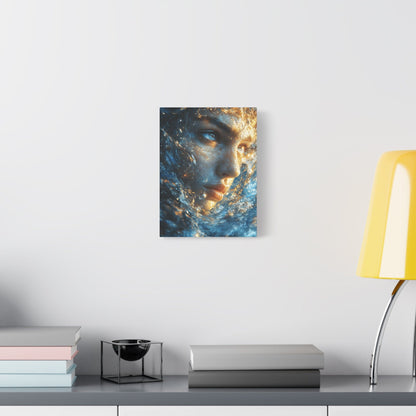 Artistic Canvas Print - Abstract Water Woman | Ocean-Themed Décor, Gallery Wall Art - BldyLcks Designs