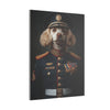 Poodle Military Wall Art - Patriotic Dog Décor for Army, Air Force, Navy, Marines