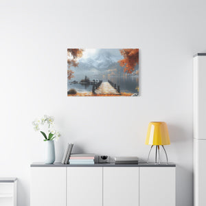 Autumn Landscape Canvas Print, Fall Wall Art, Cozy Home Decor, Nature Photography, Seasonal Decor, Gift for Nature Lovers