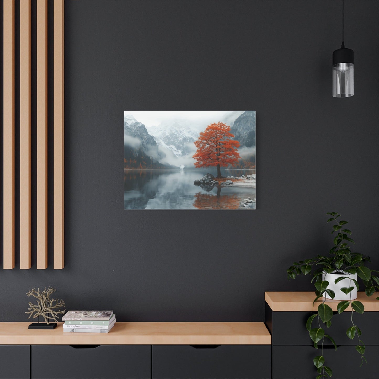 Autumn Landscape Canvas Print, Nature Art, Wall Decor, Home Aesthetic, Fall Vibe, Gift for Nature Lovers