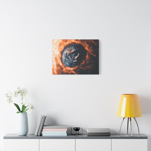 Artistic Canvas Wall Décor, Abstract Home Art, Modern Geometric Decor, Cosmic Art Print, Unique Gift for Art Lovers