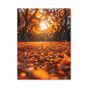 Autumn Landscape Canvas Print, Fall Decor, Cozy Room Art, Home Wall Decor, Gift for Nature Lovers, Thanksgiving Decoration