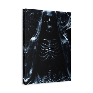 Gothic Canvas Art, Dark Aesthetic Print, Macabre Decor, Skull Artwork, Spooky Home Decor, Halloween Decoration, Unique Wall Art
