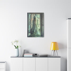 Haunting Matte Canvas Wall Art, Creepy Home Decor, Gothic Decor, Halloween Decoration, Spooky Art Piece