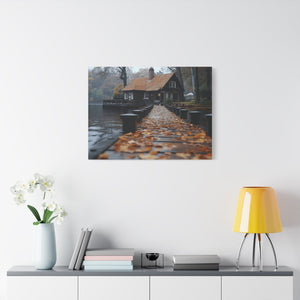 Autumn Landscape Canvas Print, Cozy Home Wall Art, Fall Decor, Nature Photography, Gift for Homeowners, Seasonal Decor