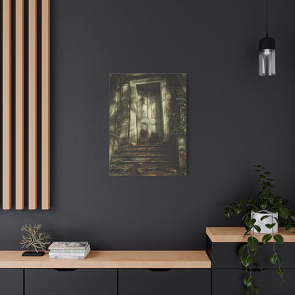 Mystical Doorway Canvas Art Print, Home Decor, Wall Art, Gift for Home, Haunted House Decor, Unique Artwork