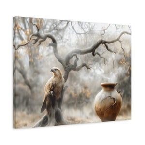 Nature-Inspired Matte Canvas Print, Wall Art, Bohemian Home Décor, Gift for Bird Lovers