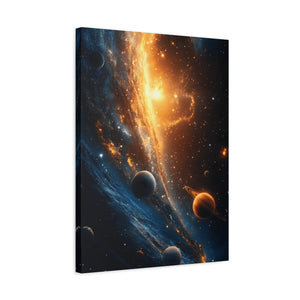 Stretched Canvas Wall Art, Cosmic Galaxy Decor, Astrophotography Print, Space Lovers Gift, Home Wall Decor, Celestial Artwork
